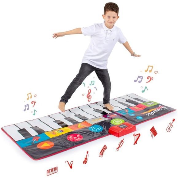 Kids Floor Piano MatGiant Dance Floor Keyboard Sensory ToysPlay, Record